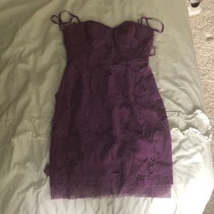 BCBG Purple strapless dress *PERFECT CONDITION*